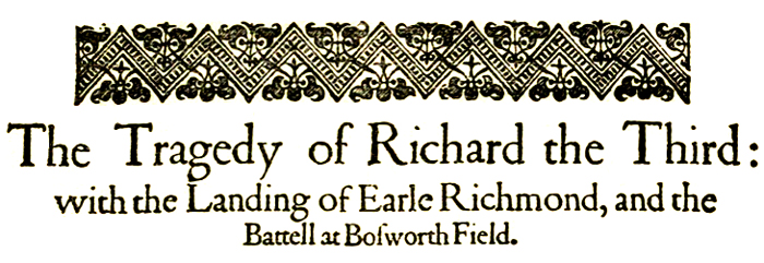 King Richard III King Richard III