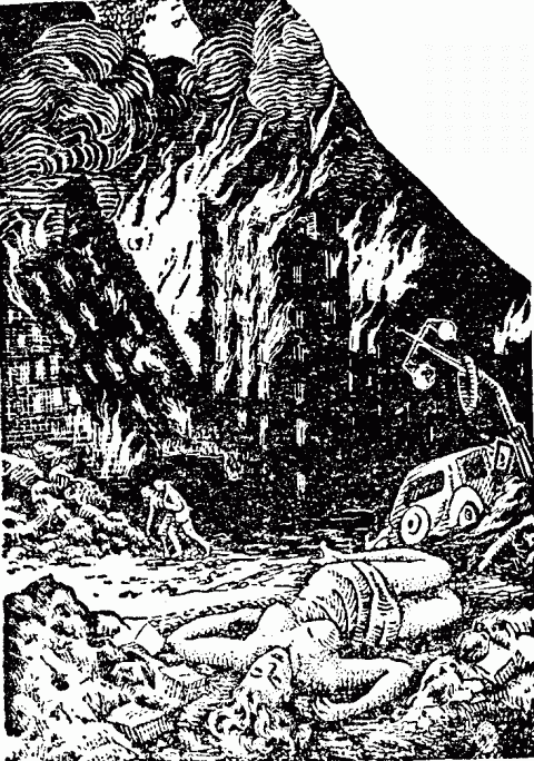 For those in the cities, it was the end.... Illustration: For those in the cities, it was the end....