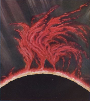 THE GREAT SCARLET SOLAR PROMINENCES THE GREAT SCARLET SOLAR PROMINENCES
