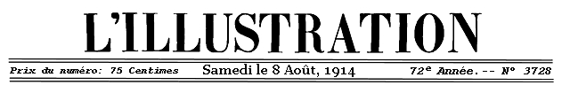 L'Illustration, No. 3728, 8 Ağustos 1914