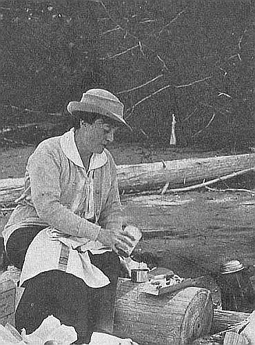 Frontispiece A woman outdoors in scouting attire