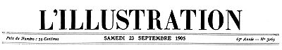 L'Illustration, No. 3265, 23 Septembre 1905 L'Illustration, No. 3265, 23 Septembre 1905