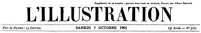 L'Illustration, No. 3267, 7 Ekim 1905