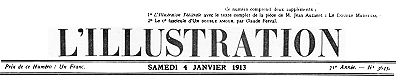 L'Illustration, No. 3645, 4 Janvier 1913 L'Illustration, No. 3645, 4 Janvier 1913