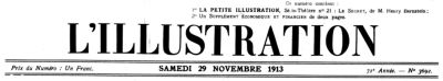 L'Illustration, No. 3692, 29 Kasım 1913