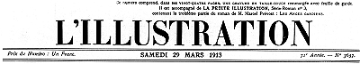 L'Illustration, No. 3657, 29 Mars 1913 L'Illustration, No. 3657, 29 Mars 1913