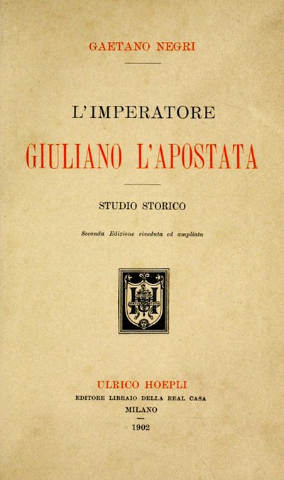 L'Imperatore Giuliano l'Apostata: studio storico L'Imperatore Giuliano l'Apostata: studio storico