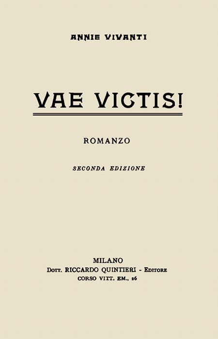 Vae victis! Romanzo Vae victis! Romanzo