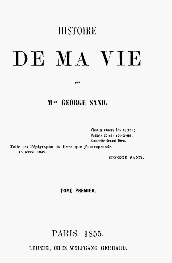Histoire de ma Vie, Livre 1 (Vol. 1 - 4)