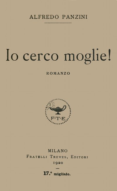 Io cerco moglie! Romanzo