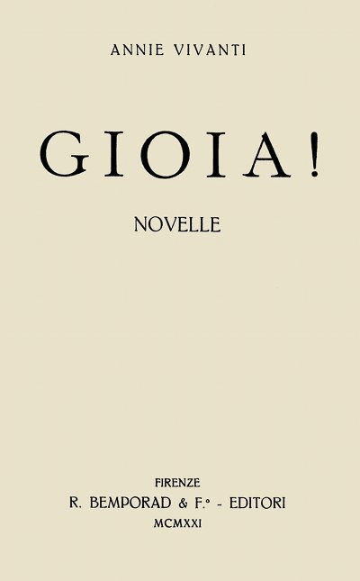 Gioia! Gioia!