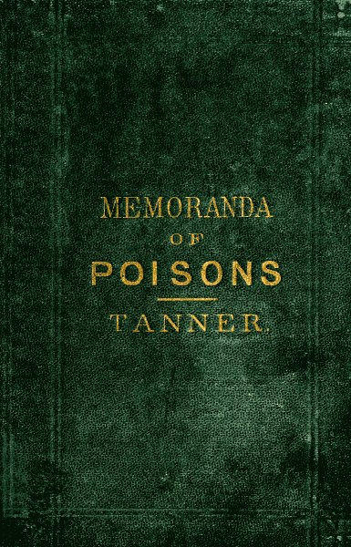 Memoranda on Poisons Memoranda on Poisons