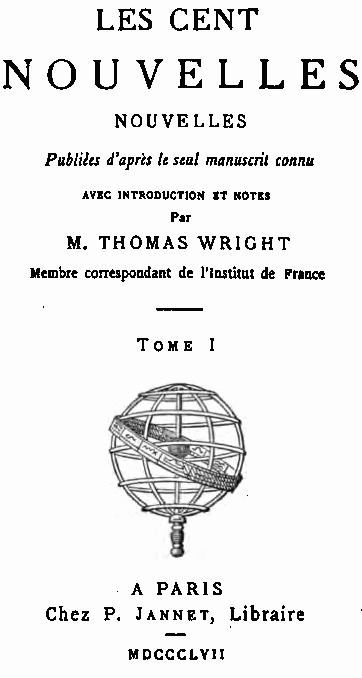 Les Cent Nouvelles Nouvelles, tome I