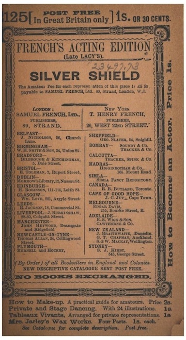 The Silver Shield: An Original Comedy in Three Acts The Silver Shield: An Original Comedy in Three Acts