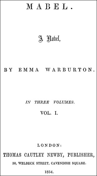 Mabel: Bir Roman. Cilt 1 (3 Ciltten)