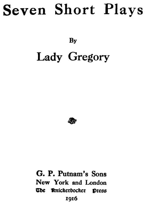 Seven Short Plays Seven Short Plays