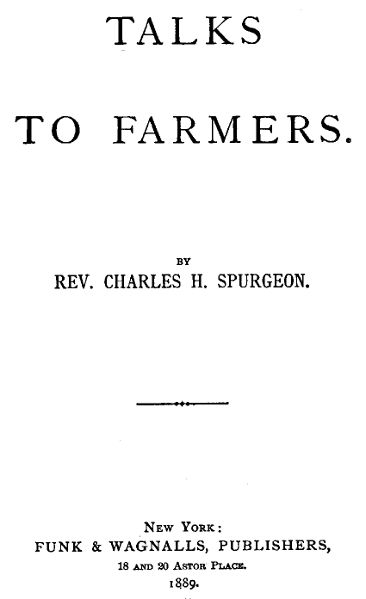C. H. Spurgeon - 'Ciftcilerle Sohbetler'