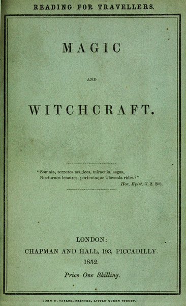 Magic and Witchcraft Magic and Witchcraft