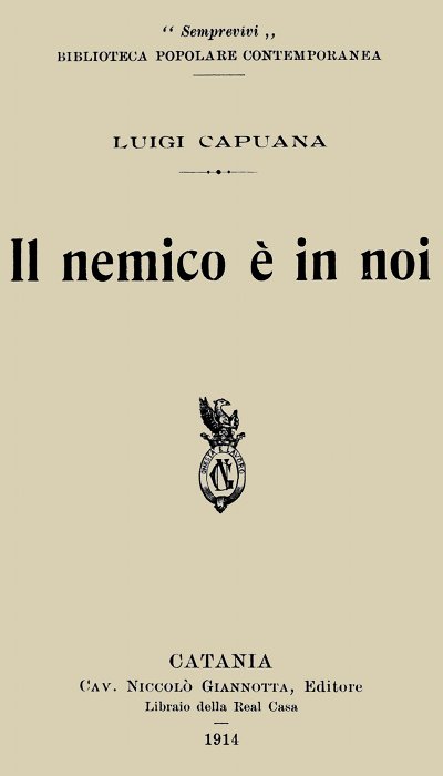 Il nemico è in noi Il nemico è in noi