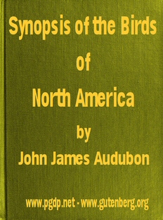 A Synopsis of the Birds of North America A Synopsis of the Birds of North America