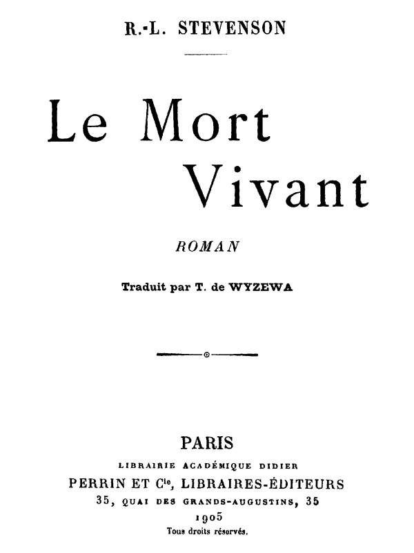 Le mort vivant Le mort vivant