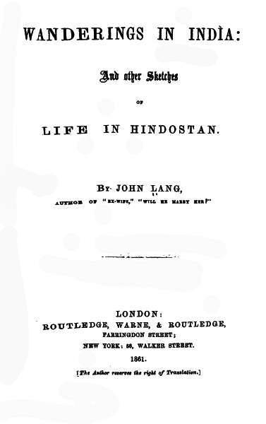 Hindistan'da Seyahatler ve Hindistan'da Hayat Üzerine Diğer Çizimler