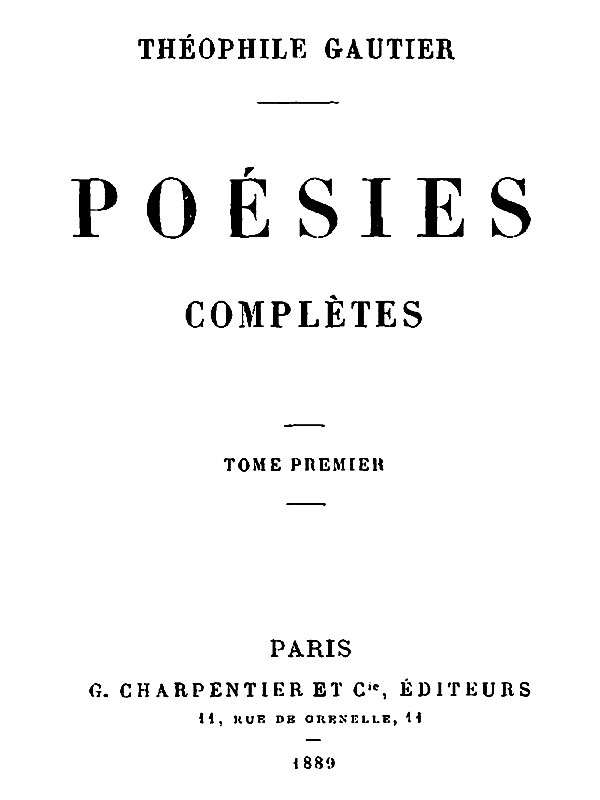 Poésies Complètes - Tome 1 Poésies Complètes - Tome 1