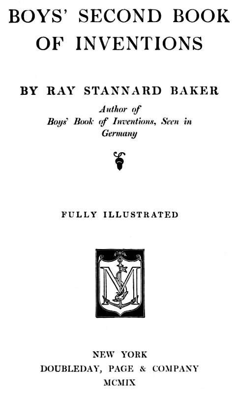 Boys' Second Book of Inventions Boys' Second Book of Inventions
