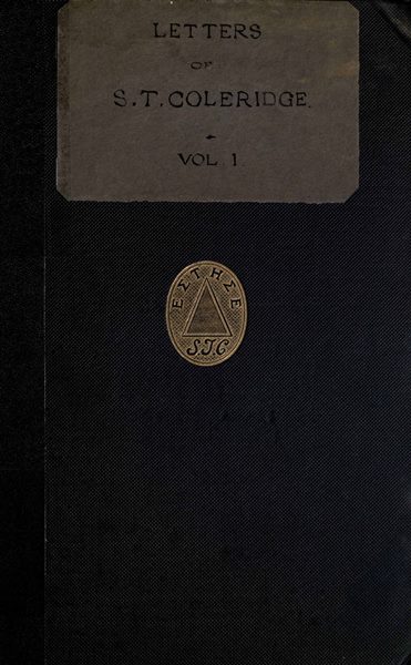 Samuel Taylor Coleridge'in Mektupları, Cilt 1 (2 Ciltten)