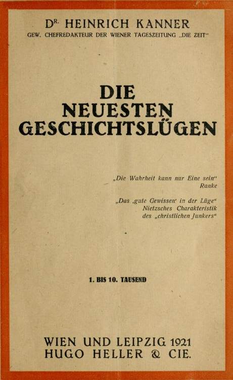 Die neuesten Geschichtslügen Die neuesten Geschichtslügen