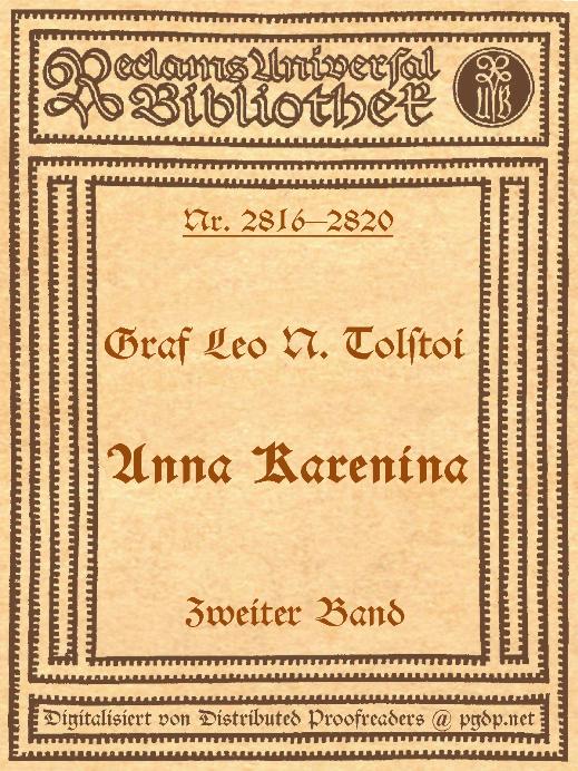 Anna Karenina, 2. Band Anna Karenina, 2. Band