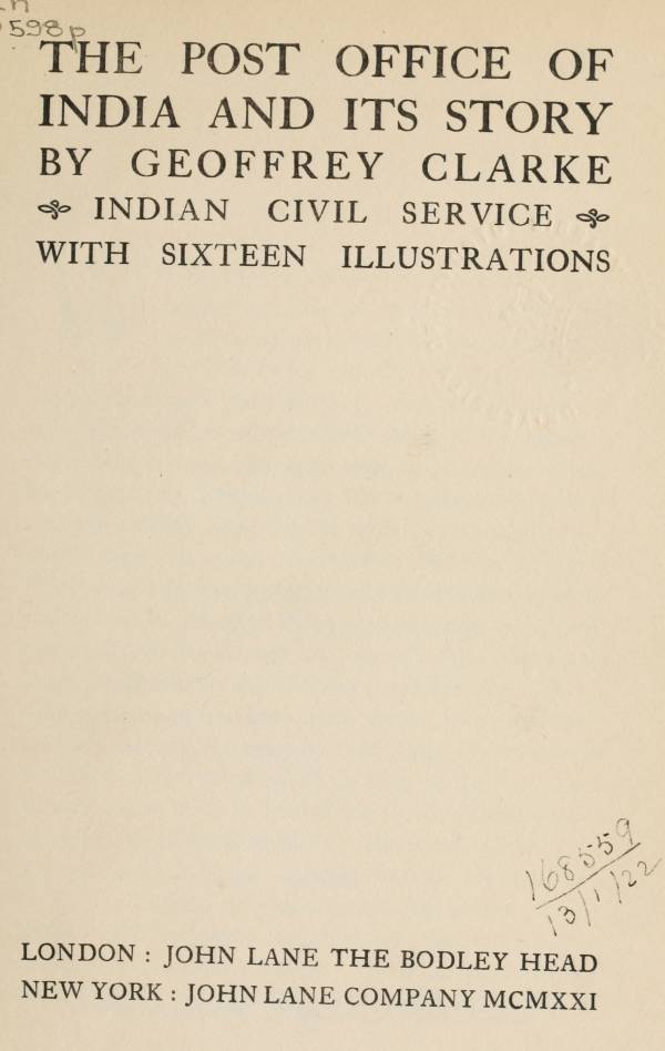 Hindistan Postanesi ve Hikayesi Hindistan Postanesi ve Hikayesi