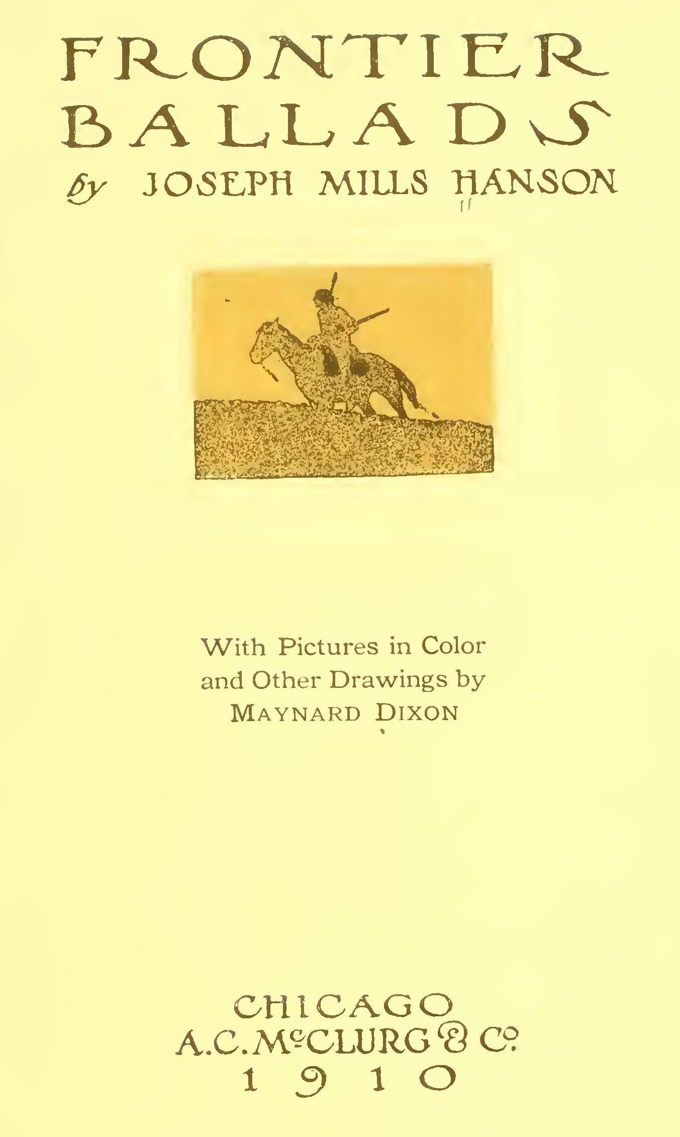 Frontier Ballads Frontier Ballads