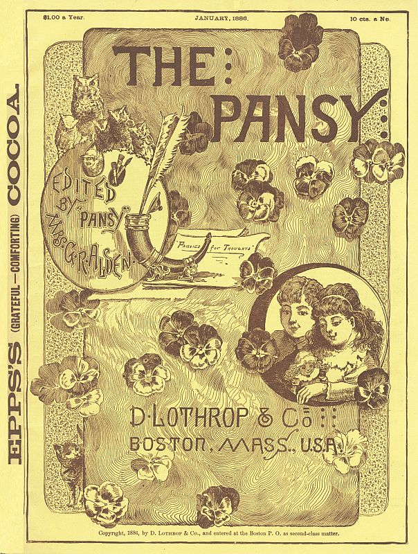 The Pansy Magazine, January 1886 The Pansy Magazine, January 1886