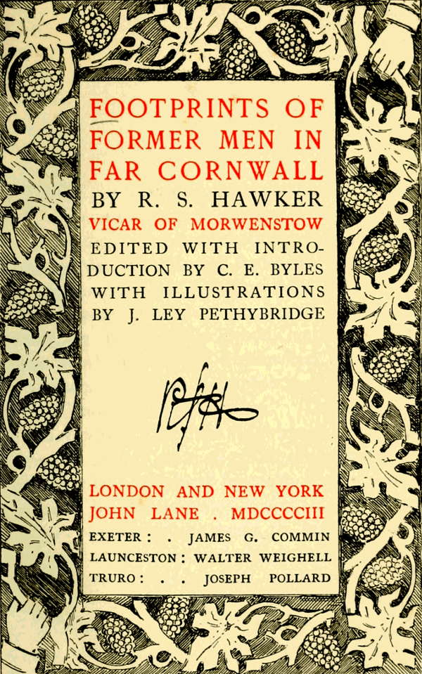 Footprints of Former Men in Far Cornwall