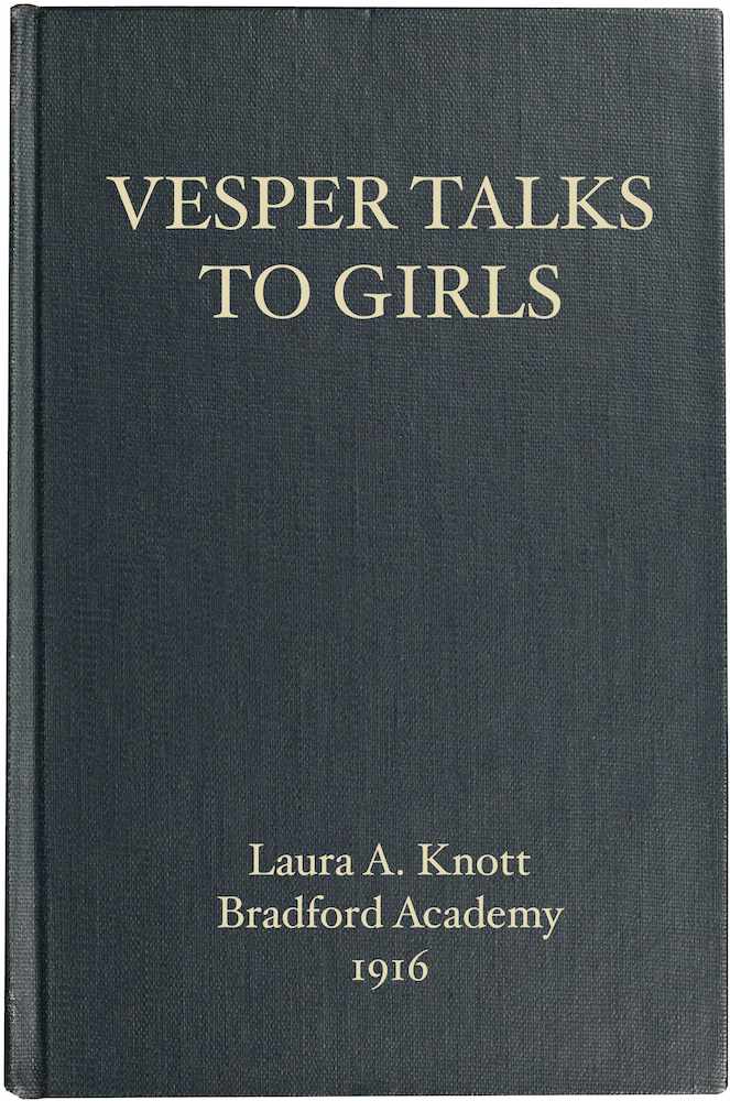 Vesper Talks to Girls Vesper Talks to Girls