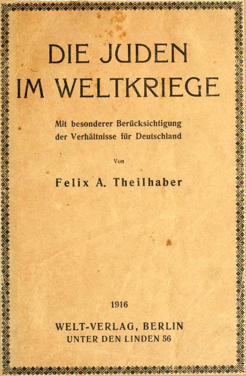 Die Juden Im Weltkriege Die Juden Im Weltkriege