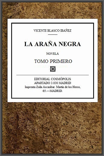 La araña negra, t. 1/9 La araña negra, t. 1/9