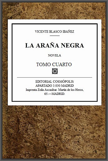 La araña negra, t. 4/9 La araña negra, t. 4/9