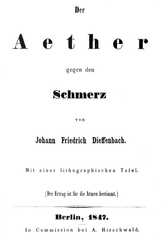 Der Aether gegen den Schmerz Der Aether gegen den Schmerz