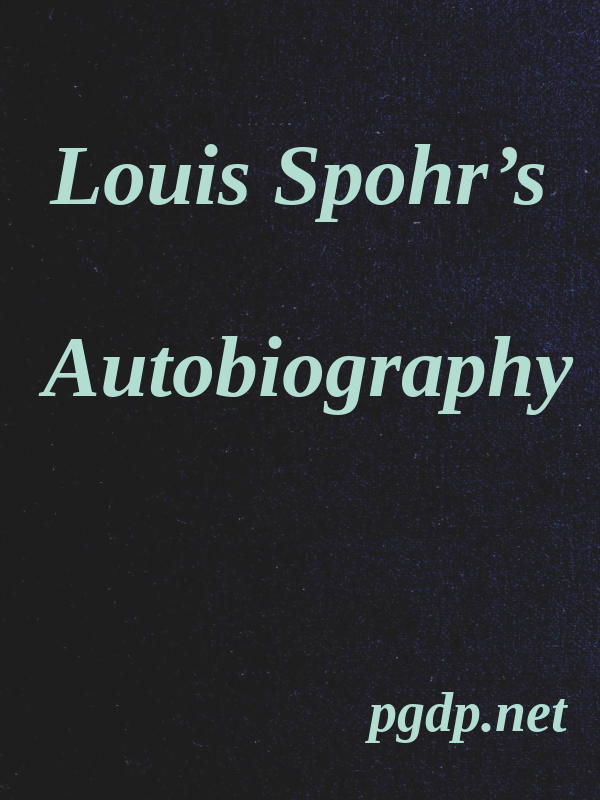 Louis Spohr's Autobiography Translated from the German Louis Spohr's Autobiography Translated from the German