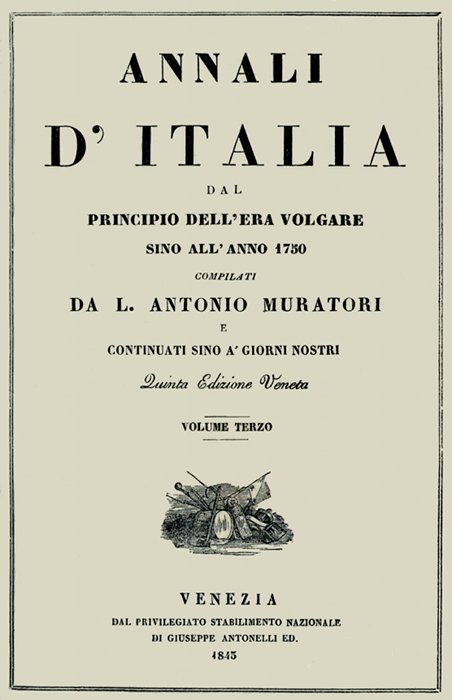 Annali d'Italia, vol. 3 dal principio dell'era volgare sino all'anno 1750 Annali d'Italia, vol. 3 dal principio dell'era volgare sino all'anno 1750