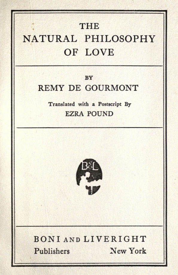 The Natural Philosophy of Love The Natural Philosophy of Love