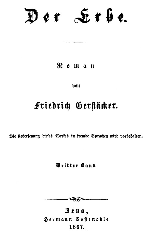 Der Erbe: Roman. Dritter Band. Der Erbe: Roman. Dritter Band.