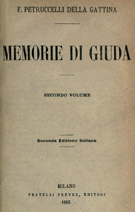 Memorie di Giuda, vol. II Memorie di Giuda, vol. II