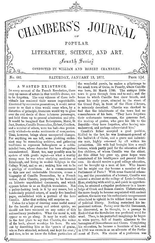 Chambers'ın Popüler Edebiyat, Bilim ve Sanat Dergisi, No. 68113 Ocak 1877 Chambers'ın Popüler Edebiyat, Bilim ve Sanat Dergisi, No. 68113 Ocak 1877