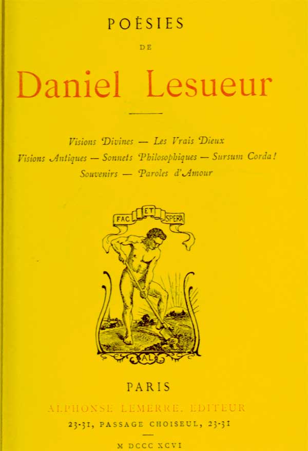 Poésies de Daniel Lesueur Poésies de Daniel Lesueur