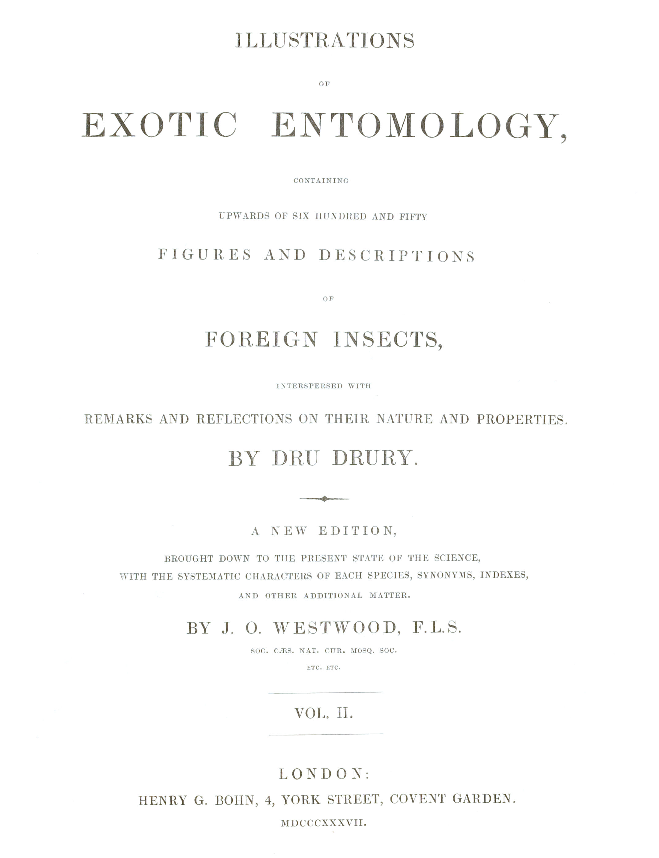 Illustrations of Exotic Entomology, Volume 2 Illustrations of Exotic Entomology, Volume 2