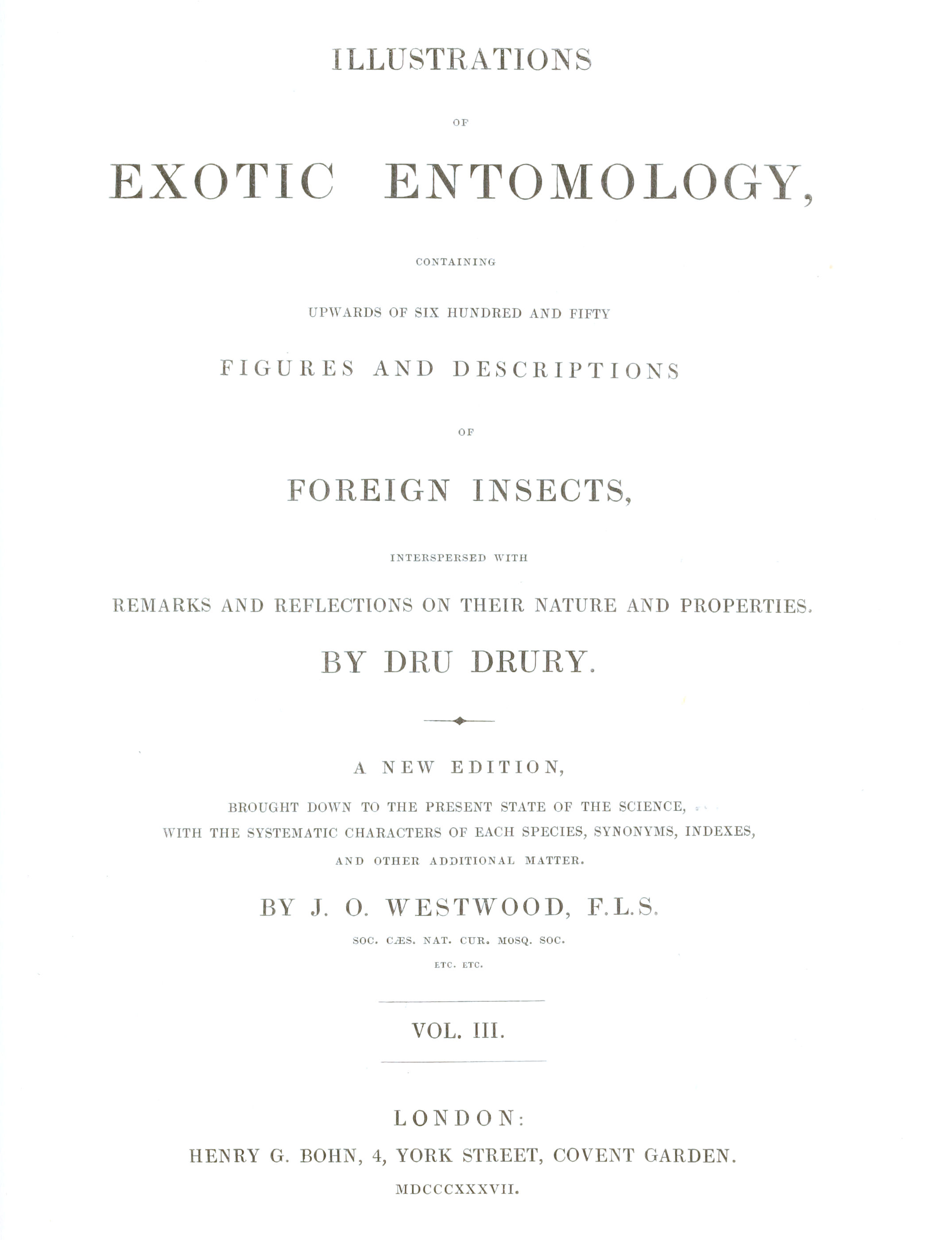 Illustrations of Exotic Entomology, Volume 3 Illustrations of Exotic Entomology, Volume 3