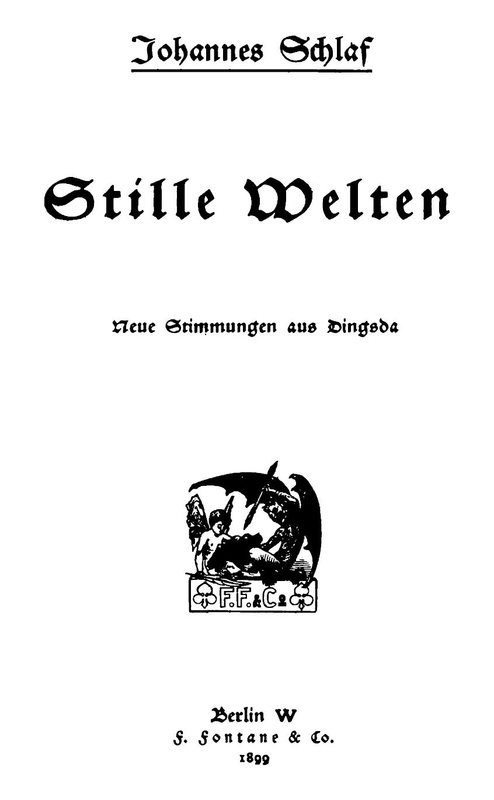 Stille Welten: Neue Stimmungen aus Dingsda Stille Welten: Neue Stimmungen aus Dingsda